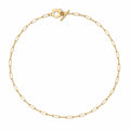 Cadena Paperclip Fina con (Toggle de flor)