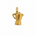 Cafetera moka dorada