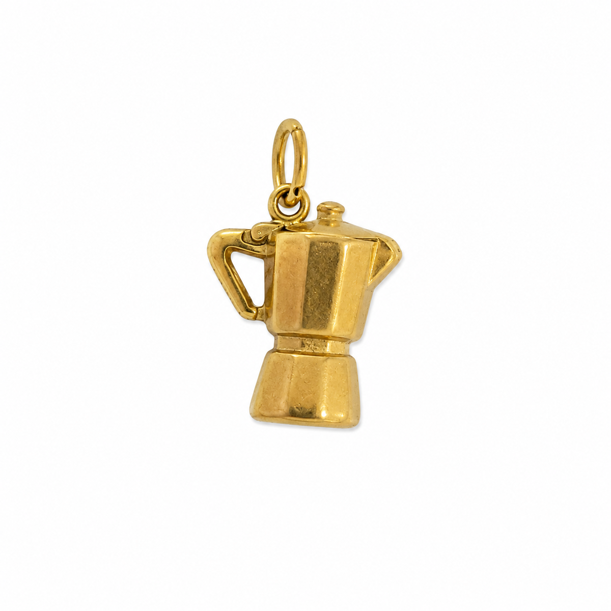 Cafetera moka dorada