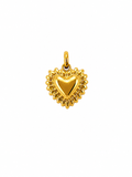 Corazón dorado y rosado