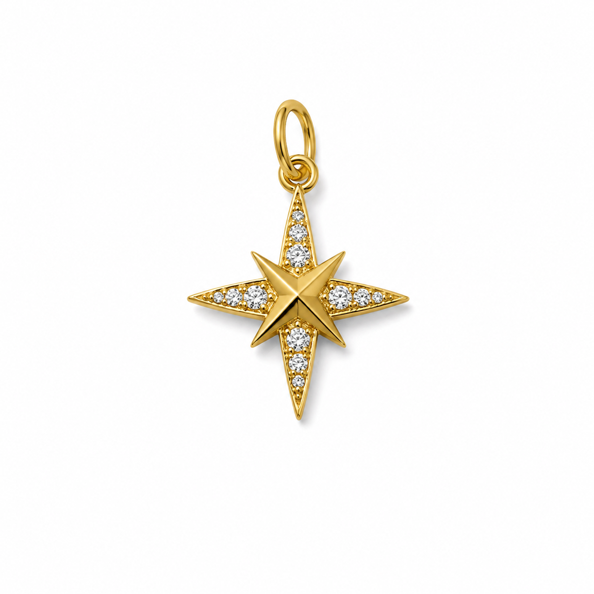 Estrella norte con gemas