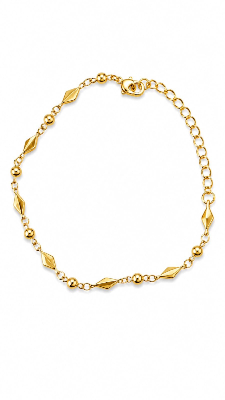Pulsera Rombos y Bolitas