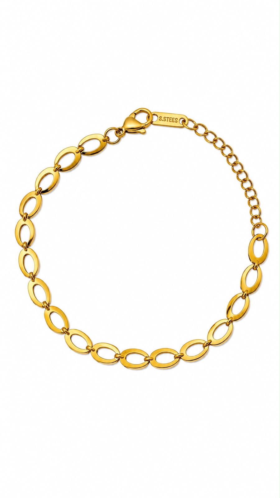 Pulsera Eslabón Ovalo Plano
