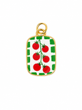 Placa con tomates bordados
