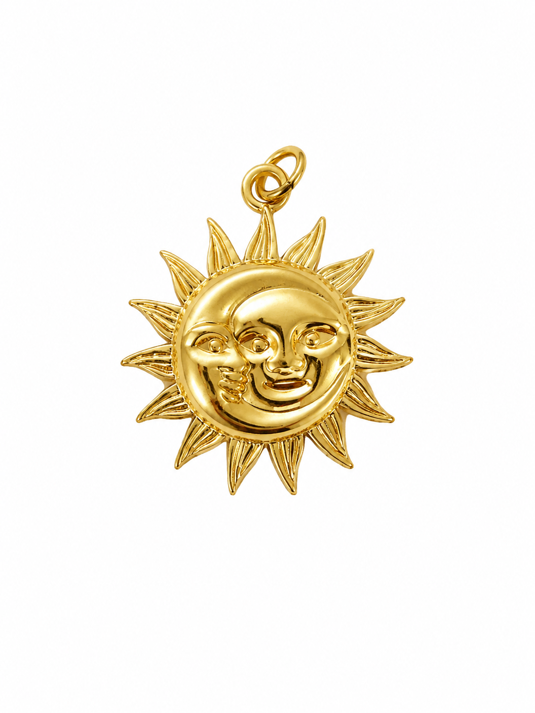 Sol y luna dorado