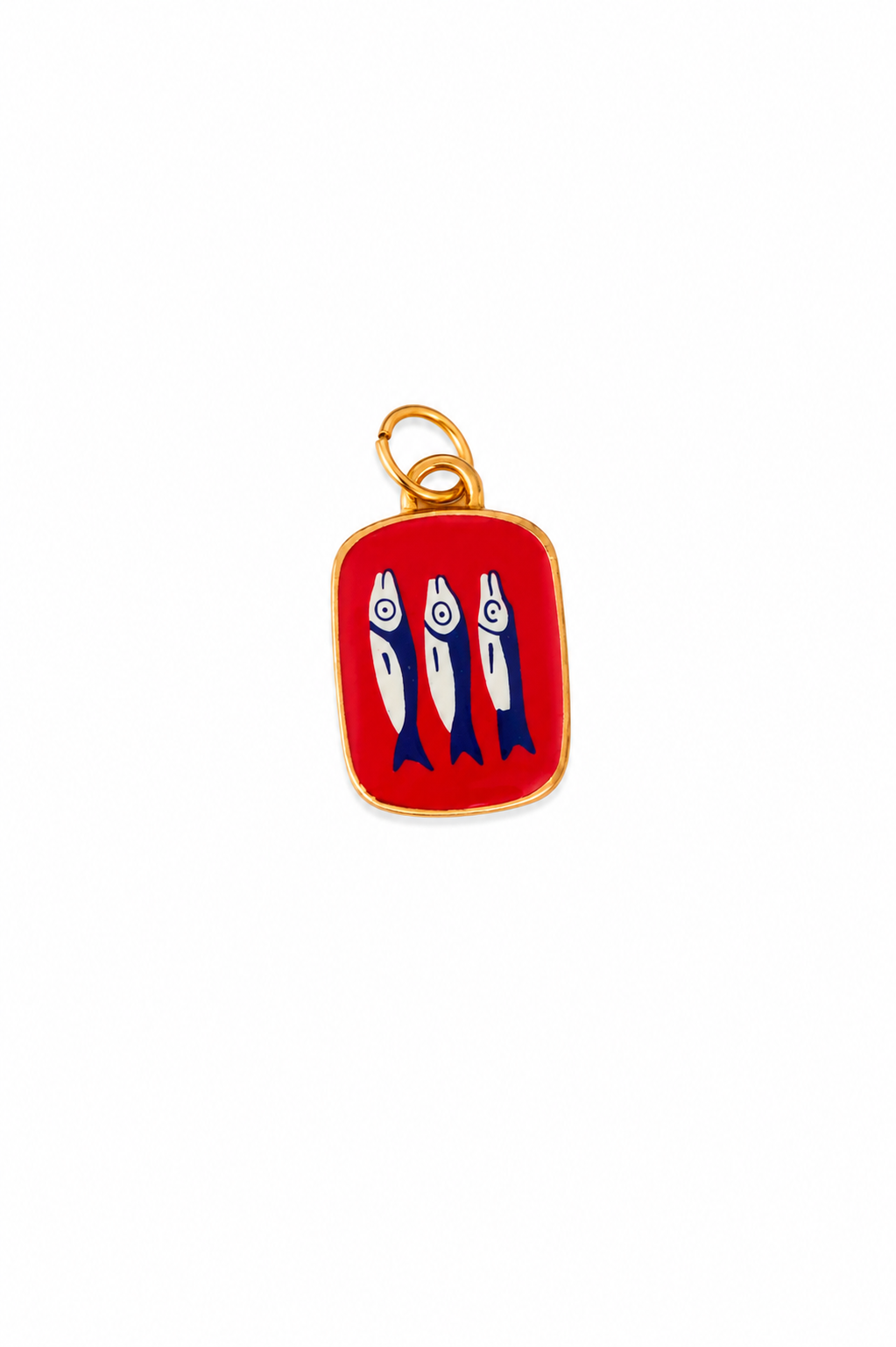 charm rojo 3 sardinas azules
