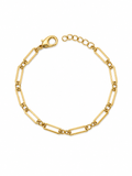 Pulsera Paperclip con Doble Unión