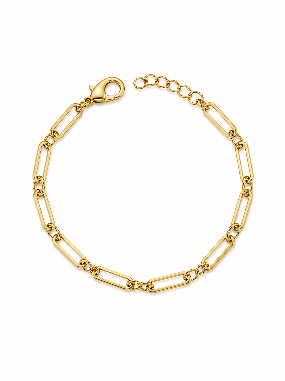 Pulsera Paperclip con Doble Unión