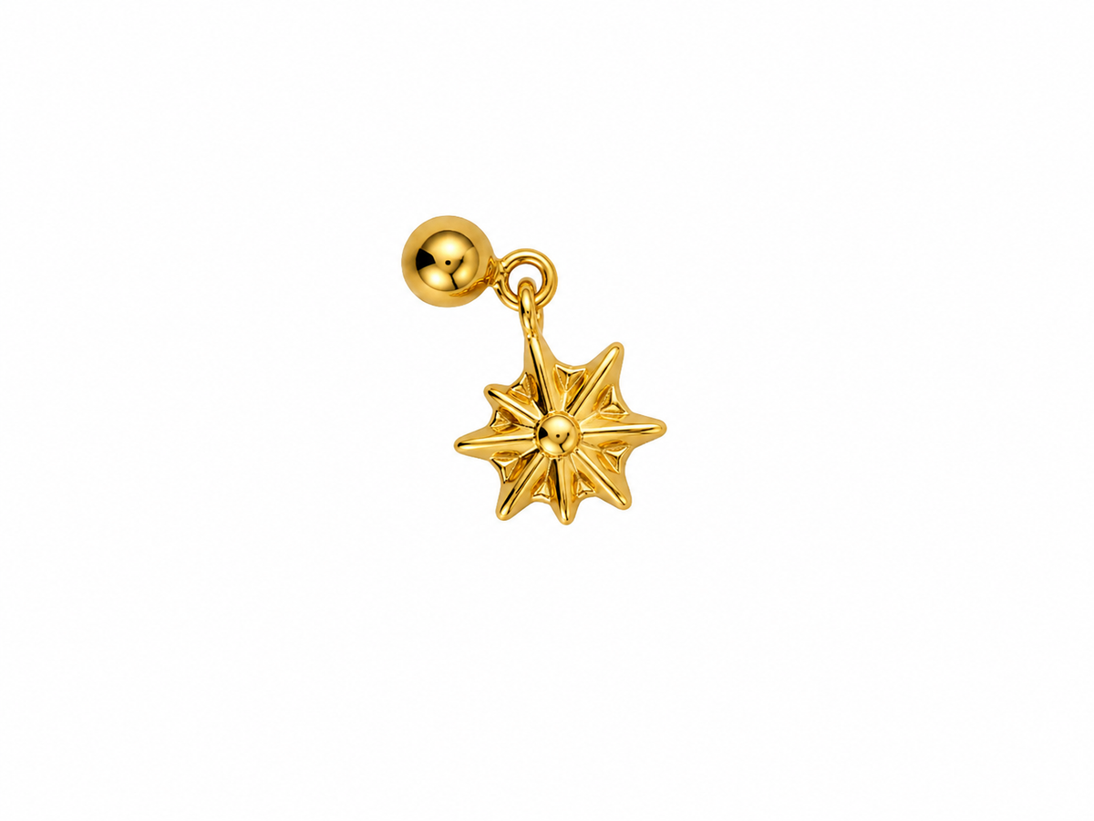 mini Estrella dorada con bolita